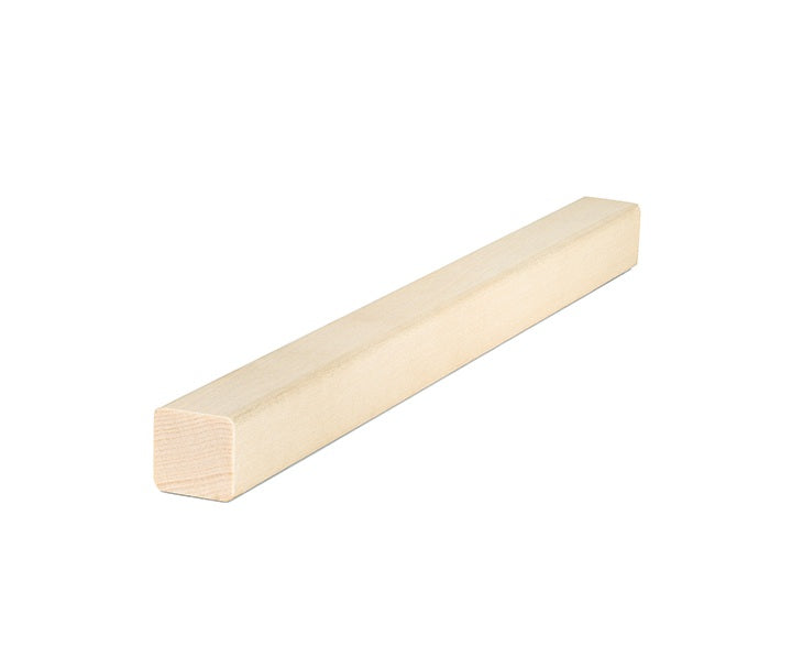 PROSAUNAS Aspen Sauna Trim Moulding 1" x 1" Smooth 4-Side Eased Edges SHP
