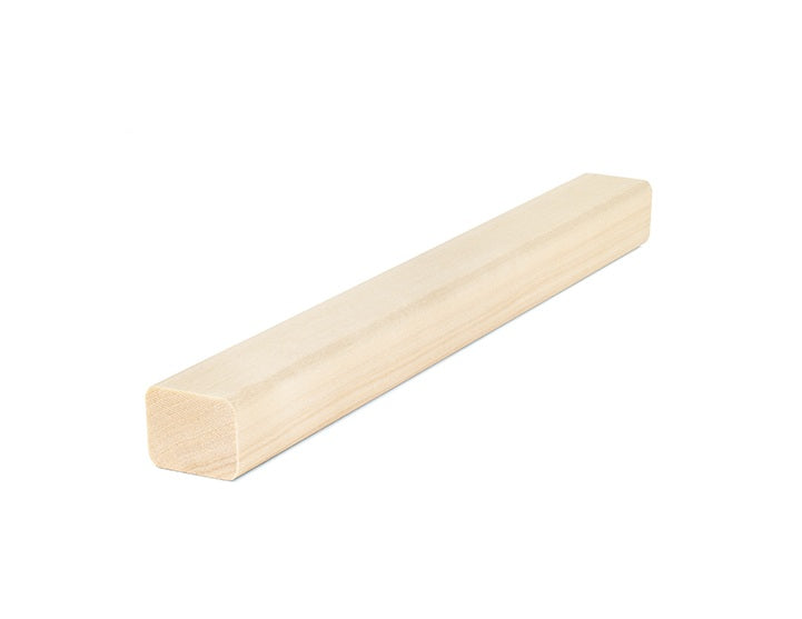 PROSAUNAS Aspen Sauna Trim Moulding 2" x 2" (28mm x 36mm) Smooth 4-Side Eased Edges SHP