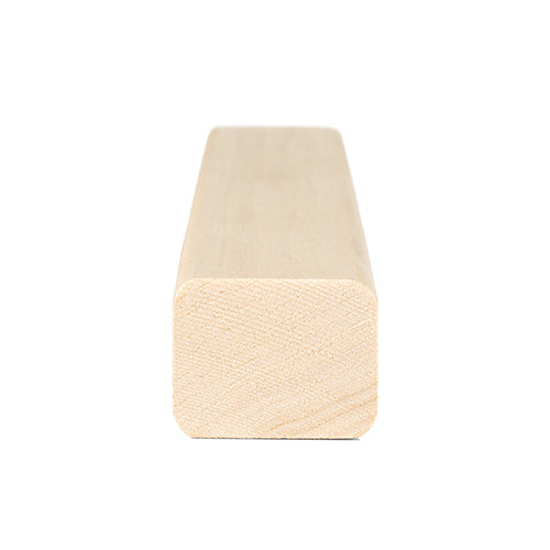 PROSAUNAS Aspen Sauna Trim Moulding 2" x 2" (28mm x 36mm) Smooth 4-Side Eased Edges SHP