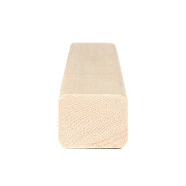 PROSAUNAS Aspen Sauna Trim Moulding 2" x 2" (28mm x 36mm) Smooth 4-Side Eased Edges SHP