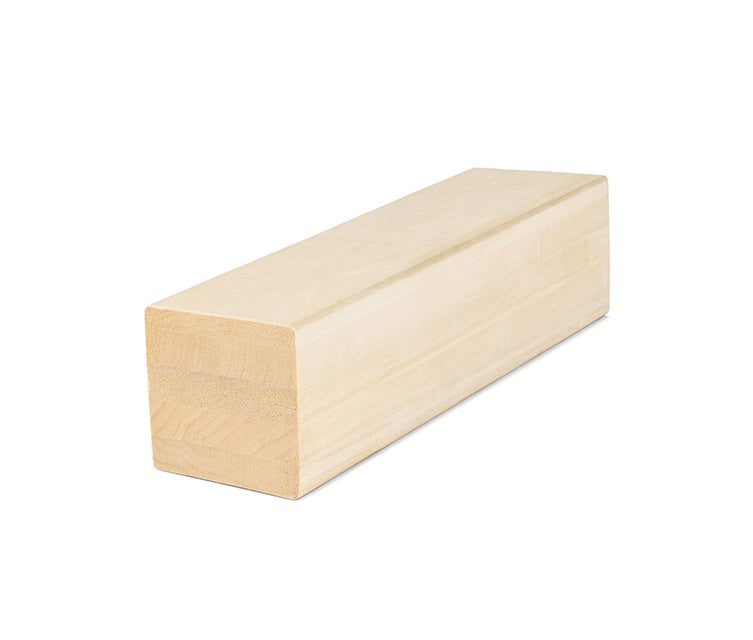 PROSAUNAS Aspen Sauna Bench & Support Material 3" x 3" Smooth 4-Side Eased Edges SHP