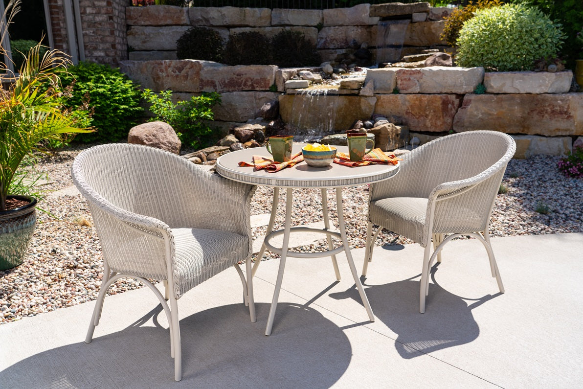 Lloyd Flanders All Seasons Dining Armchair with Padded Seat - 124301
