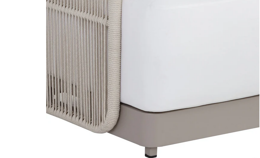 SUNPAN Allariz Sofa - Greige - Stinson White