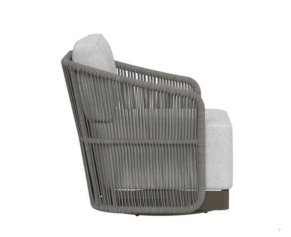 SUNPAN Allariz Swivel Armchair – Warm Grey
