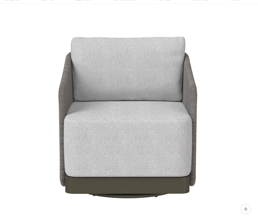 SUNPAN Allariz Swivel Armchair – Warm Grey