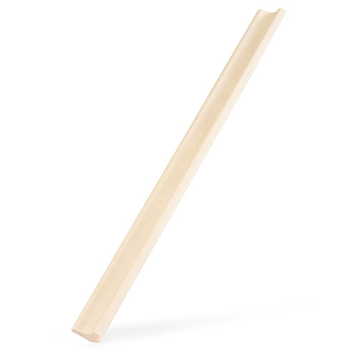 PROSAUNAS Aspen Sauna Inside Corner Trim 1" x 2" Cove Moulding SI Profile