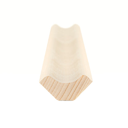PROSAUNAS Aspen Sauna Inside Corner Trim 1" x 2" Cove Moulding SI Profile