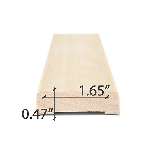 PROSAUNAS Aspen Sauna Door Trim 1" x 2" Casing UK Profile