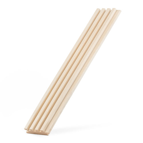 PROSAUNAS Aspen Sauna Wall Cladding Groove-S 1" x 3" Tongue & Groove Fluted Slat