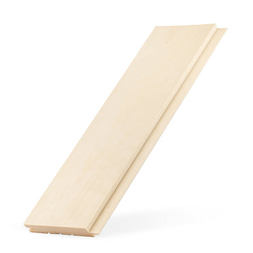 PROSAUNAS Aspen Sauna Wall Cladding 1x5 (15mm x 120mm) Tongue & Groove Nickel-Gap STS4 Profile