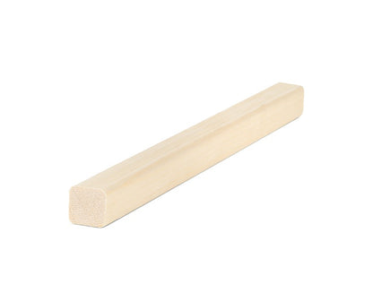 PROSAUNAS Aspen Sauna Trim Moulding 2" x 2" (28mm x 28mm) Smooth 4-Side Eased Edges SHP