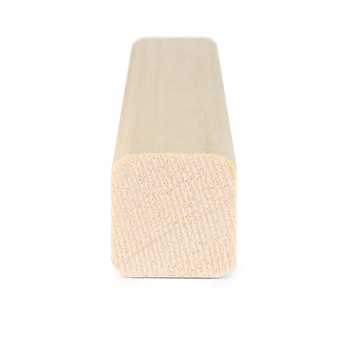 PROSAUNAS Aspen Sauna Trim Moulding 2" x 2" (28mm x 28mm) Smooth 4-Side Eased Edges SHP