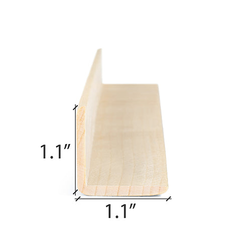 PROSAUNAS Aspen Sauna Outside Corner Trim 2" x 2" Angle Moulding VA Profile