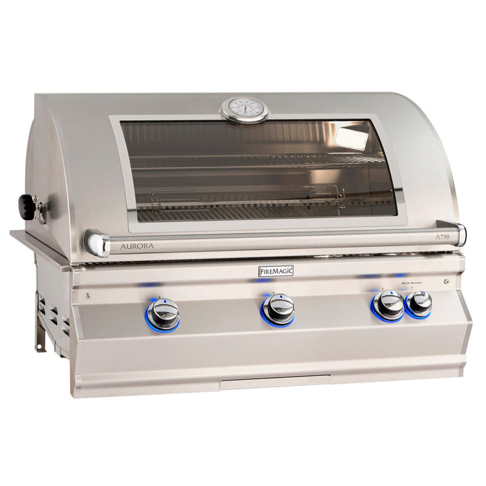 Fire Magic Aurora A790i 36" Built-In Grill with Analog Thermometer, Backburner & Rotisserie Kit