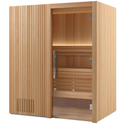 Auroom Libera Wood Indoor Sauna Kit – Elegant Vertical Wood Design (Up to 6 Persons)