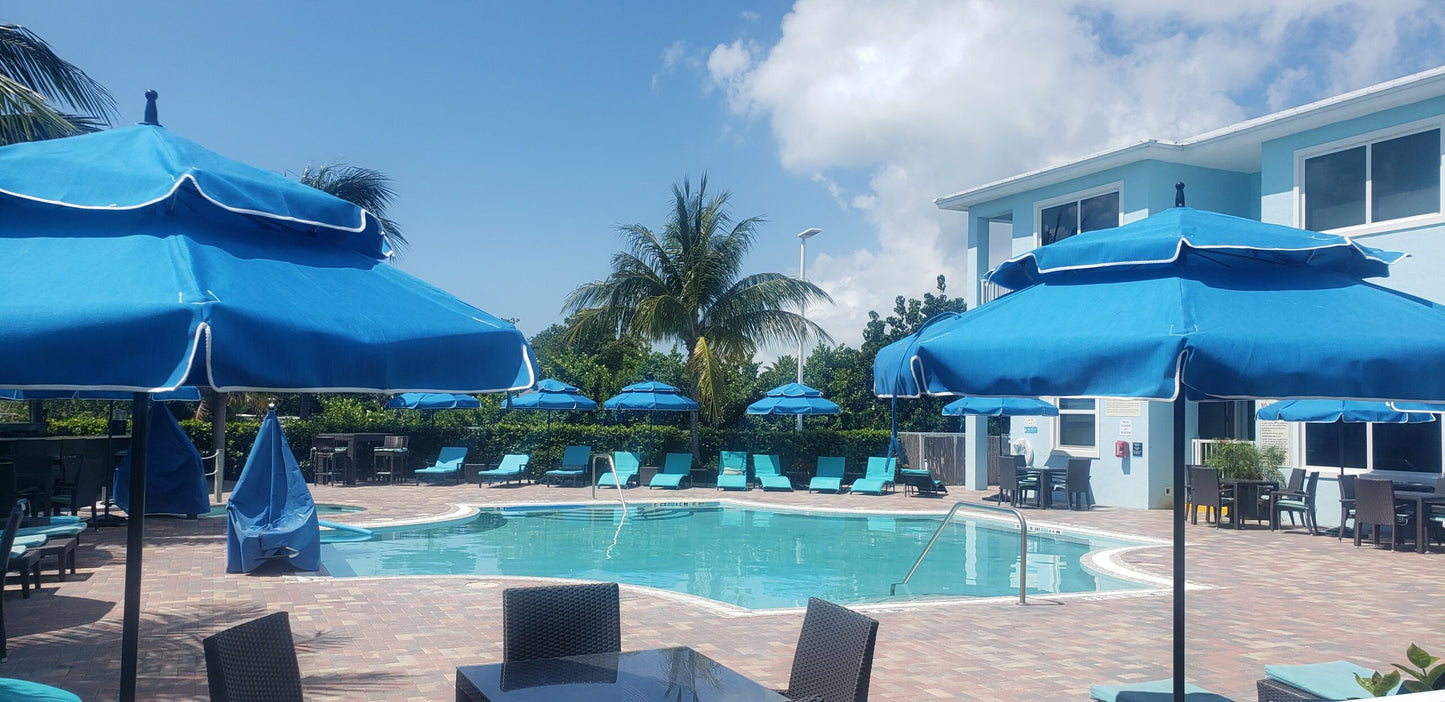 Fiberlite Key West  9.0' Double-Tier, Dome-Style Umbrella - FL8.5DT