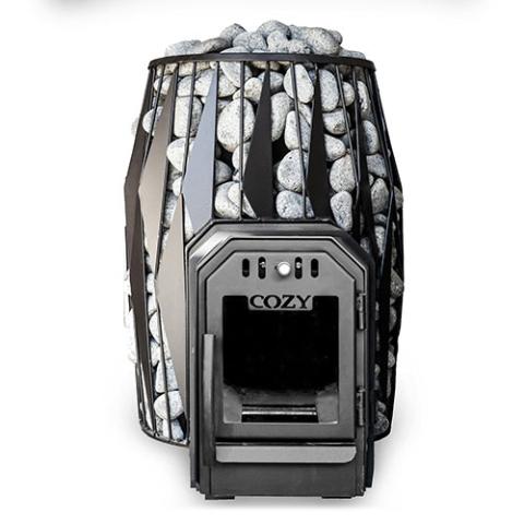 Cozy Heat OG Thru-Wall Sauna Stove (Wood-Burning Sauna Stove, Up to 18kW) - 4745010348082