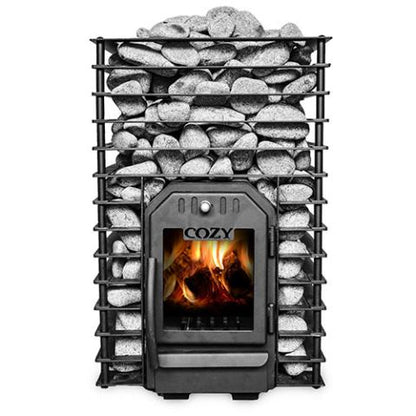 Cozy Heat Quattro Sauna Stove (Wood-Burning Sauna Stove, Up to 18kW) - 4745010348259