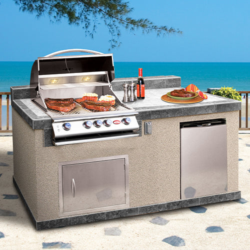 Cal Flame Costa Q PV6004 Escape Series BBQ Island - PV6004
