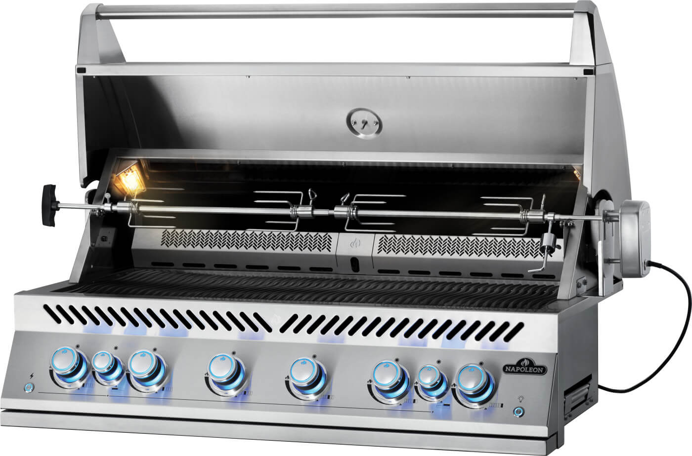 Napoleon Built-In 700 Series 44" Natural Gas Grill with Dual Infrared Rear Burners - BIG44RBNSS-1