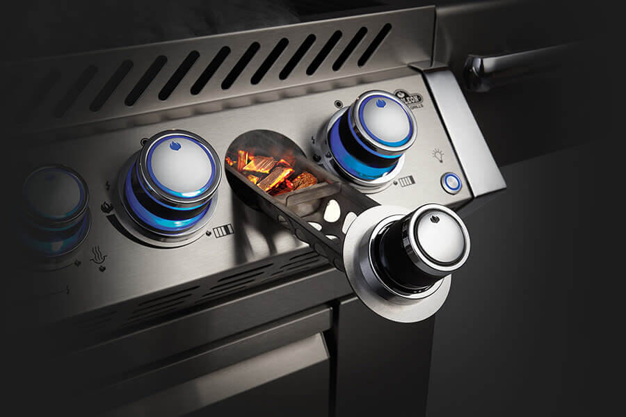 Napoleon Built-in Prestige PRO™ 825 Natural Gas Grill Head with Infrared Bottom and Rear Burner - BIPRO825RBINSS-3