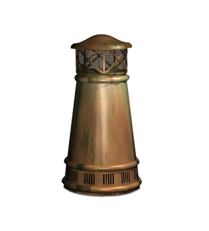 Isokern European Copper Bishop Chimney Pot - EC-R-2649-1-CO