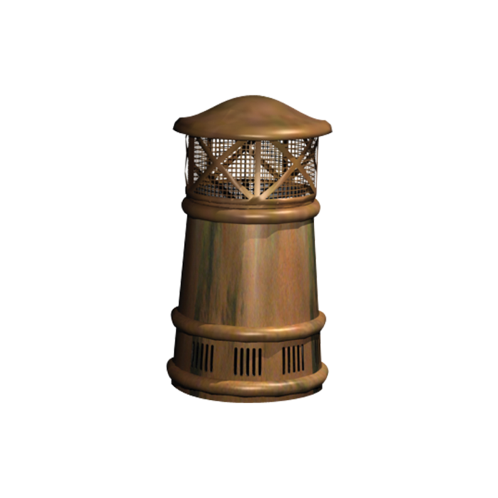 Isokern European Copper Bishop II Chimney Pot - EC-R-2036-1-CO