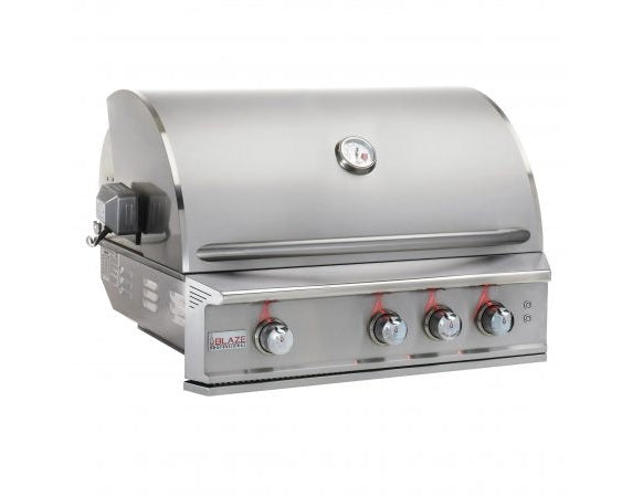 Blaze Grills Professional LUX 34-Inch 3-Burner Built-In Gas Grill With Rear Infrared Burner - BLZ-3PRO-NG