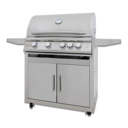 Blaze Grills 32-Inch 4-Burner Premium LTE+ Propane Gas Grill with Rear Burner and Built-in Lighting System - BLZ-4LTE3-LP
