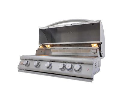 Blaze Grills 40-Inch 5-Burner Premium LTE+ Gas Grill with Rear Burner and Built-in Lighting System - BLZ-5LTE3-NG