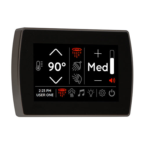 ThermaSol SignaTouch Digital Steam Shower Control, Touchscreen, 5 Inch