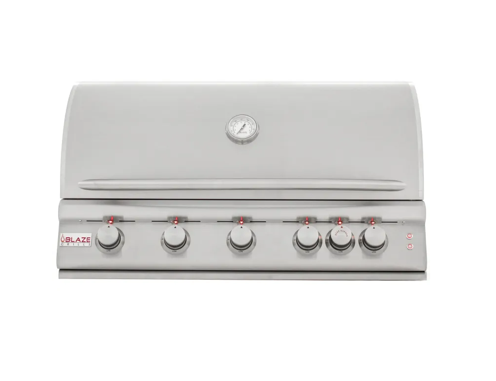 Blaze Grills 40-Inch 5-Burner LTE Gas Grill with Rear Burner and Built-in Lighting System - BLZ-5LTE2-NG