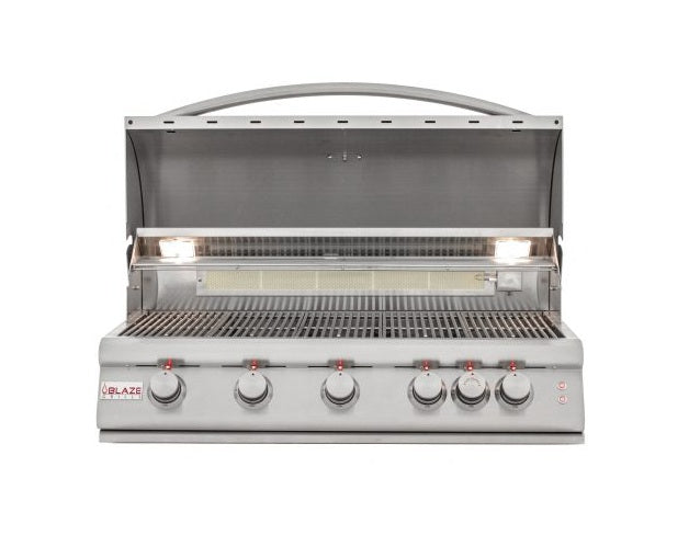 Blaze Grills 40-Inch 5-Burner LTE Gas Grill with Rear Burner and Built-in Lighting System - BLZ-5LTE2-NG