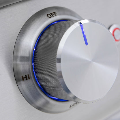 Blaze Grills 32-Inch 4-Burner Premium LTE+ Propane Gas Grill with Rear Burner and Built-in Lighting System - BLZ-4LTE3-LP