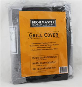 Broilmaster Full Length Cover for Broilmaster grill w/2 Side Shelves, Black-DPA110-DPA110