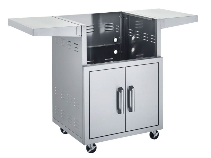 Broilmaster  Stainless Steel Cart, 25-in., with 2 doors and side shelves-BSACT25-BSACT25