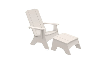 Ledge Lounger Mainstay Adirondack Ottoman (Available in 7 Resin Colors) - LL-MS-AO-GRY