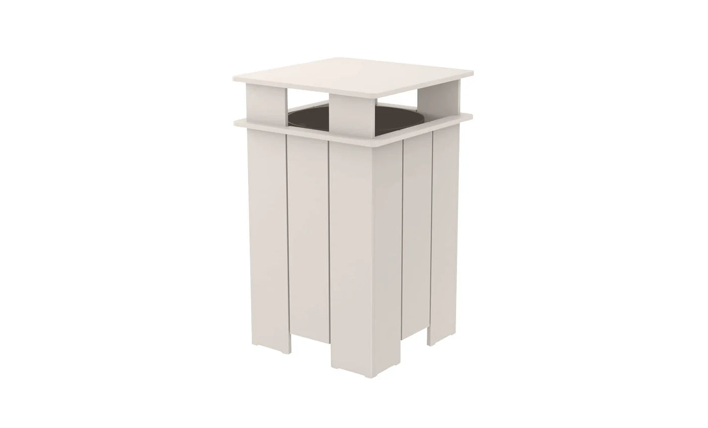 Ledge Lounger Mainstay Square Trash Bin (Available in 8 Resin Colors) - LL-MS-ITB-SQ-CD