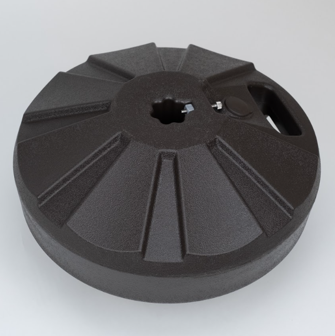 FiberBuilt White Plastic Umbrella Base - PB16W