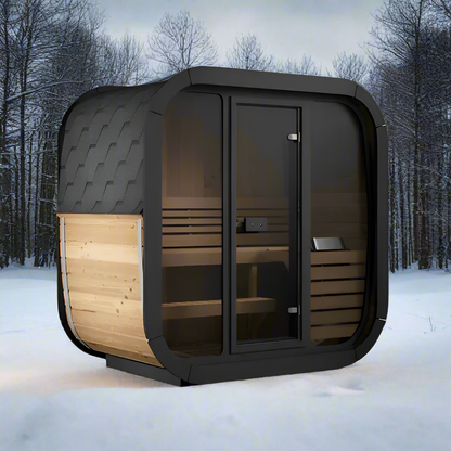 SaunaLife Model CL4G 3 Person Outdoor Cube Sauna - SL-MODELCL4G