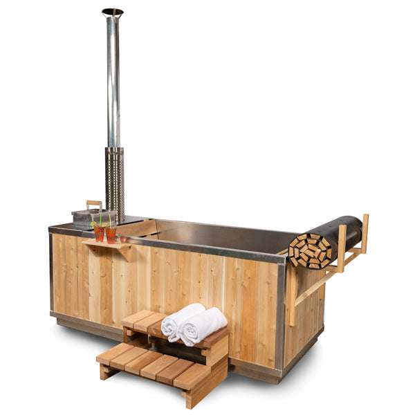 LeisureCraft Starlight Wood Burning Hot Tub - CT372W