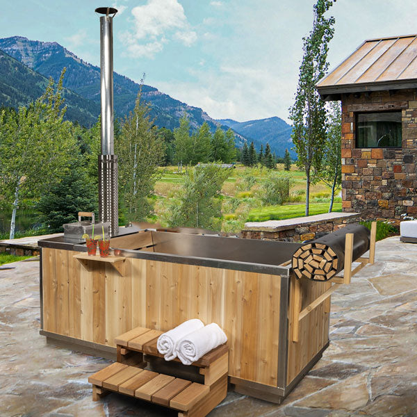 LeisureCraft Starlight Wood Burning Hot Tub - CT372W