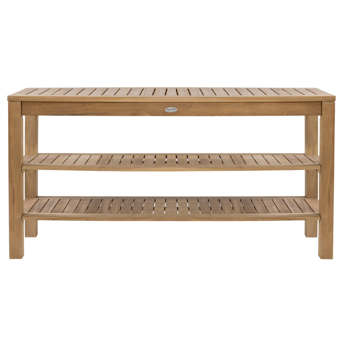 Royal Teak Collection Admiral Console Table with Two Shelves - CTBS