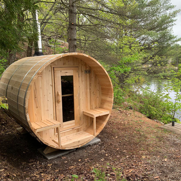 LeisureCraft Serenity Barrel Sauna - CTC2245W