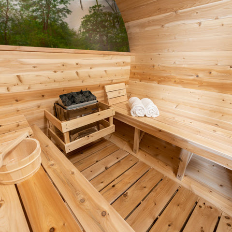 Image of LeisureCraft Tranquility MP Barrel Sauna - CTC2345MP