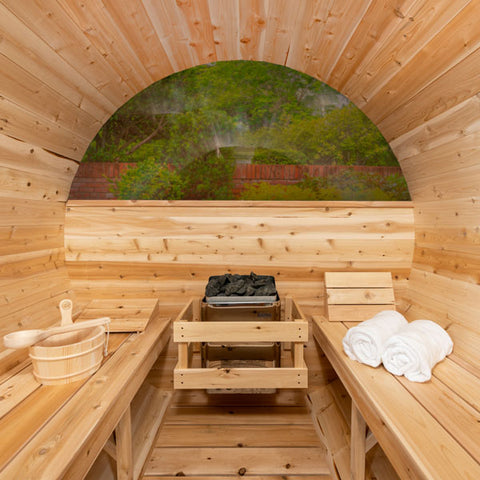 Image of LeisureCraft Tranquility MP Barrel Sauna - CTC2345MP
