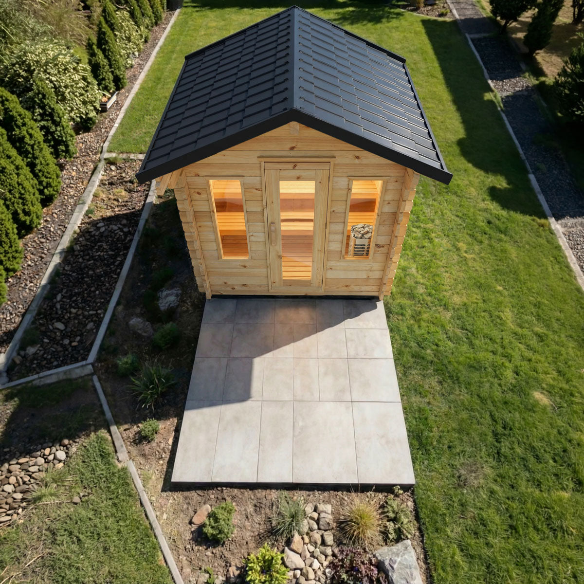 Leisurecraft CT Palmer Cabin Sauna (Electric Heated) - CTC68E