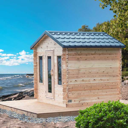 LeisureCraft CT Georgian Cabin Electric-Heated Sauna – CTC88E