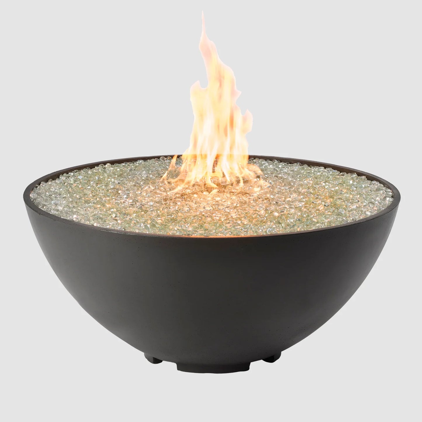 The Outdoor GreatRoom Company Midnight Mist Cove Edge 42" Round Gas Fire Pit Bowl - CV-30EMM