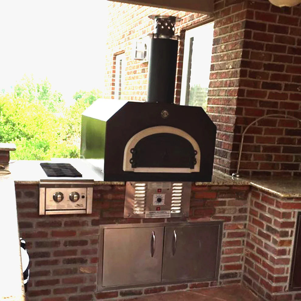 Chicago Brick Oven CBO-750 Hybrid Commercial Countertop NG SS - 3K With Skirt